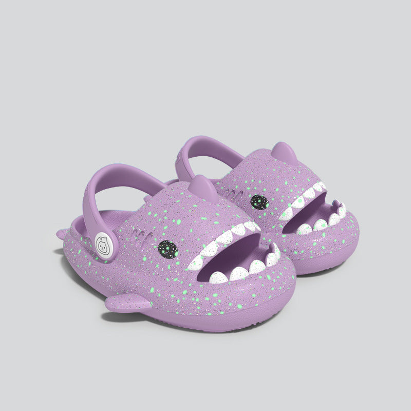 Glow in the dark shark slippers for kids