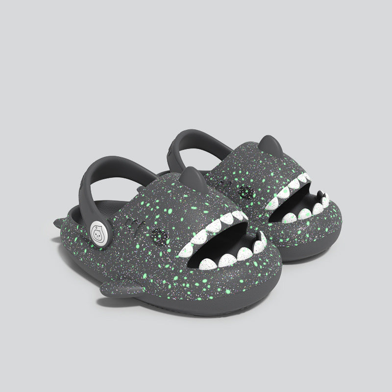 Glow in the dark shark slippers for kids