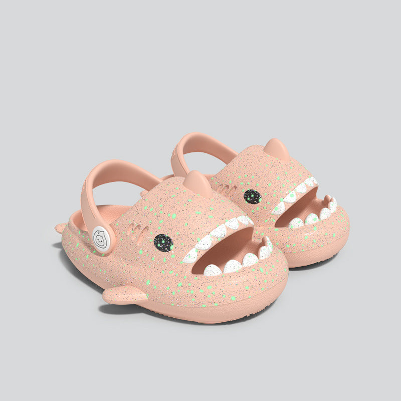 Glow in the dark shark slippers for kids