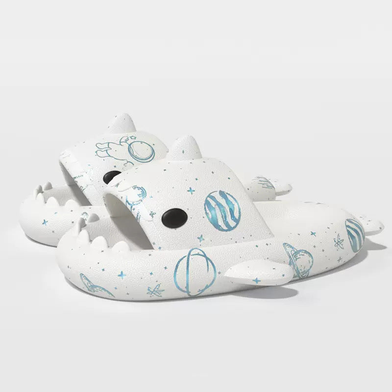 Space shark slippers