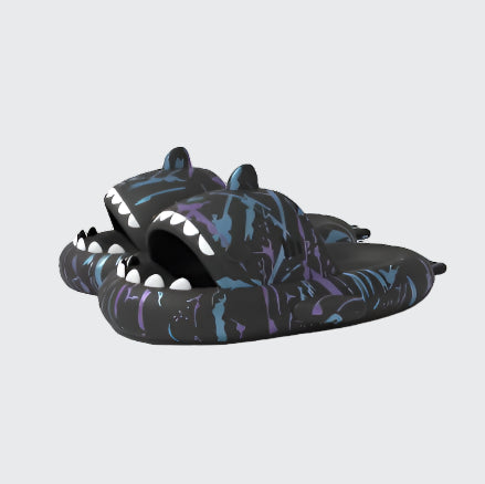 Dalmatian shark slippers