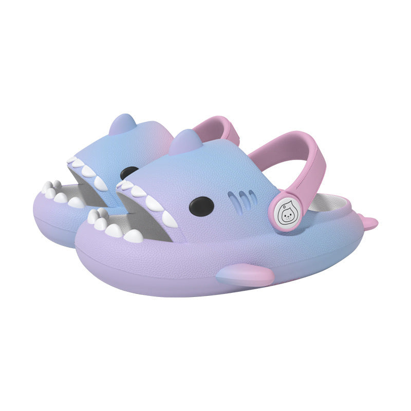 Rainbow shark slippers