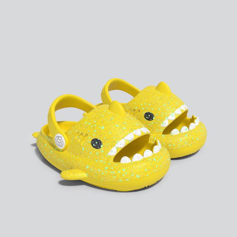 Glow in the dark shark slippers for kids