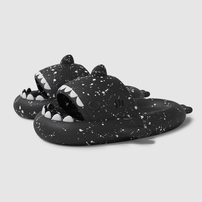 Dalmatian shark slippers