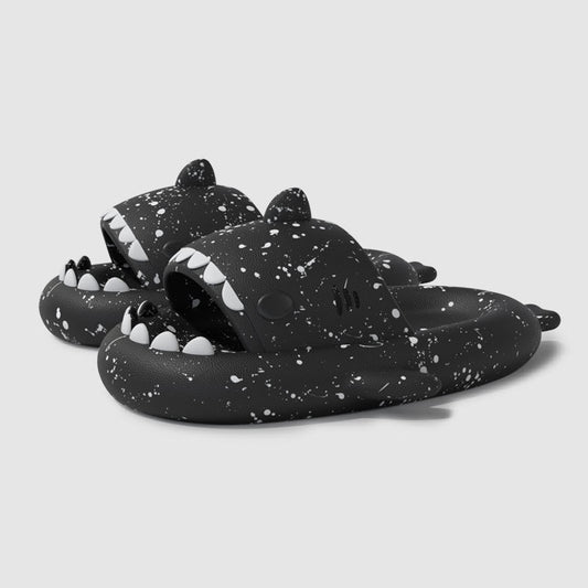 Dalmatian shark slippers