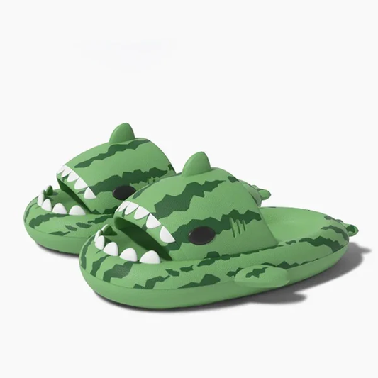 Watermelon shark slippers