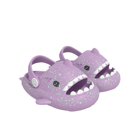 Glow in the dark shark slippers for kids