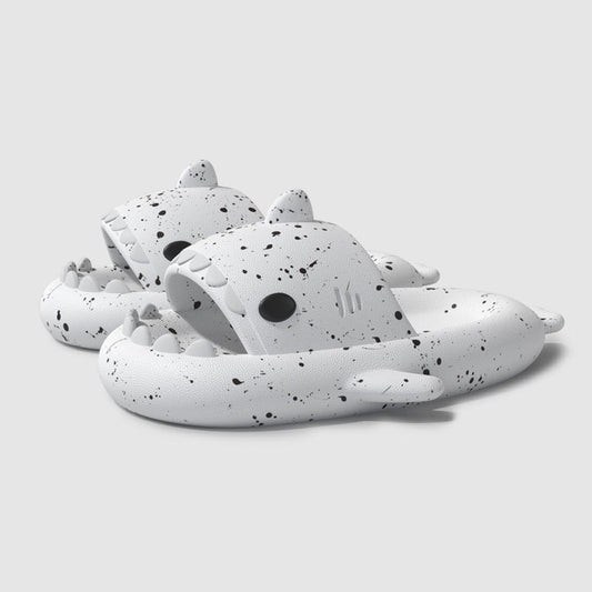 Dalmatian shark slippers